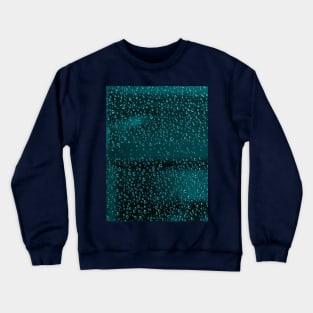 Shimmering drops of water on a sheet of glass Crewneck Sweatshirt